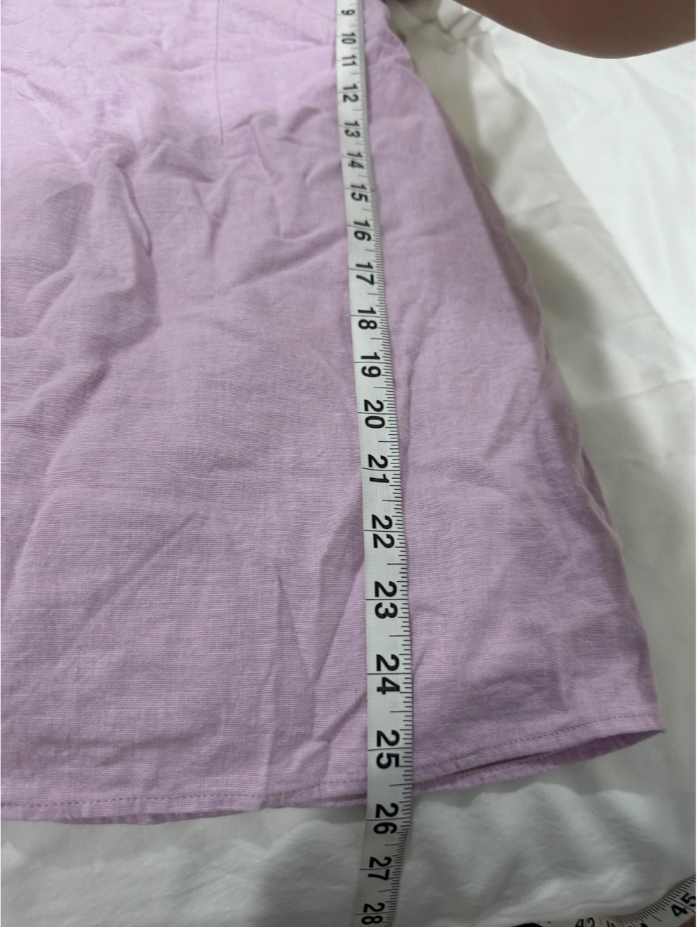 Abercrombie & Fitch Linen Blend Halter Mini Dress Pastel Purple Lilac Medium - Picture 8 of 8